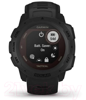 Умные часы Garmin Instinct Solar Tactical / 010-02293-03 (черный)