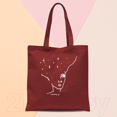 

Сумка-шоппер Free Art, Девушка и звезды