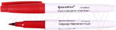 Маркер перманентный Darvish DV-423-01 (красный)