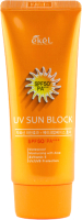 Крем солнцезащитный Ekel UV Sun Block SPF50/PA+++ с экстрактом алоэ и витамином Е (70мл) - 