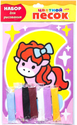 

Набор для творчества Hatber, Раскрась песком. Пони на облаке / РП5-17012