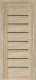 Дверь межкомнатная Юни Бона 01 80x200 (дуб сонома/стекло черное) - 