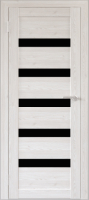 Дверь межкомнатная Юни Бона 03 40x200 (лиственница сибиу/стекло черное) - 