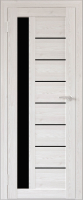 Дверь межкомнатная Юни Бона 04 40x200 (лиственица сибиу/стекло черное) - 