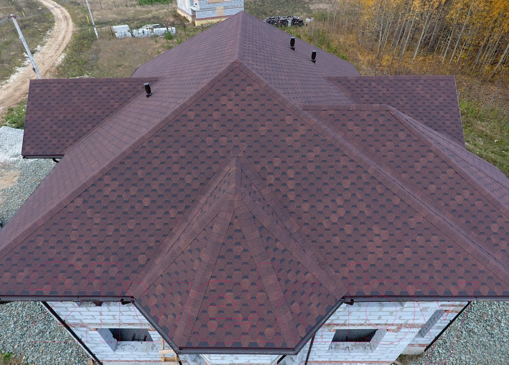 Черепица Docke Pie Standard Сота Коричневый (упаковка) — фото 3