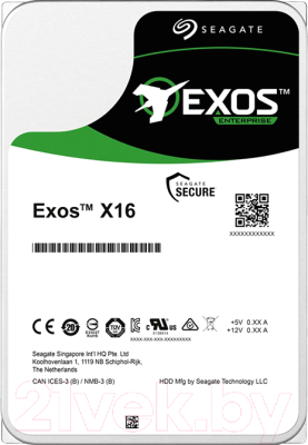 Жесткий диск Seagate Exos X16 12TB (ST12000NM001G)