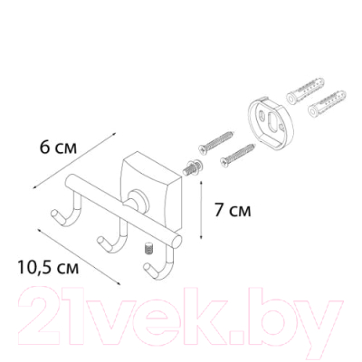 Крючок для ванной Fixsen FX-61305C