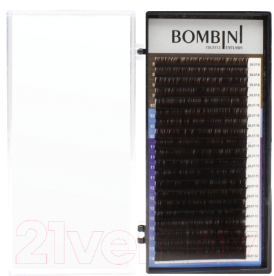

Ресницы для наращивания Bombini, Truffle Микс D-0.07 8-14