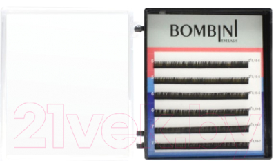 

Ресницы для наращивания Bombini, Микс D+ 0.10 5-7