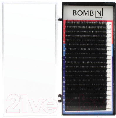 Ресницы для наращивания Bombini Микс L-0.07 7-14 (20 линий)