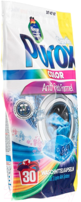 Капсулы для стирки Purox Color для цветных тканей (30шт)