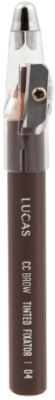

Карандаш для бровей Lucas Cosmetics, Брюнет/шатен (коричневый), CC Brow Tinted Wax Fixator 04