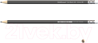 Изображение товара Простой карандаш Erich Krause Jet Black 101 HB / 45606