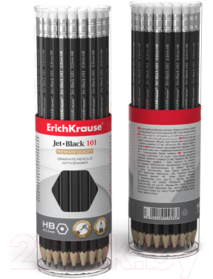 Изображение товара Простой карандаш Erich Krause Jet Black 101 HB / 45606