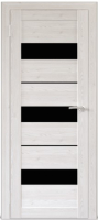 Дверь межкомнатная Юни Бона 12 80x200 (лиственица сибиу/стекло черное) - 