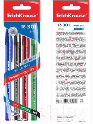 Изображение товара Набор гелевых ручек Erich Krause R-301 Original Gel Stick / 45157