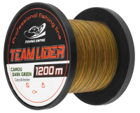 Леска монофильная Fishing Empire Lider Camou Dark Green 0.30мм 1200м / CDG-0300 - 