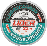 Леска флюорокарбоновая Fishing Empire Lider Fluorocarbon 100% 0.12мм 30м / FL-0112 - 