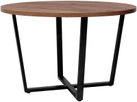 Обеденный стол Millwood Лофт Орлеан Л D120x75 (дуб табачный Craft/металл черный) - 