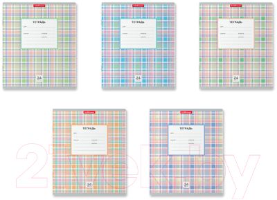 Изображение товара Тетрадь Erich Krause Новая шотландка / 42600 (24л, клетка)