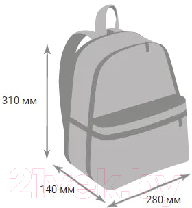 Рюкзак OrsOro DS-0094 (черный)