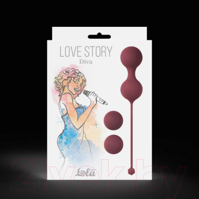 Набор шариков интимных Lola Games Love Story Diva 158780 / 3012-02Lola (бордовый)