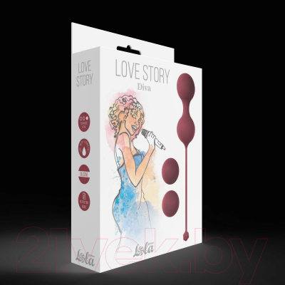 Набор шариков интимных Lola Games Love Story Diva 158780 / 3012-02Lola (бордовый)