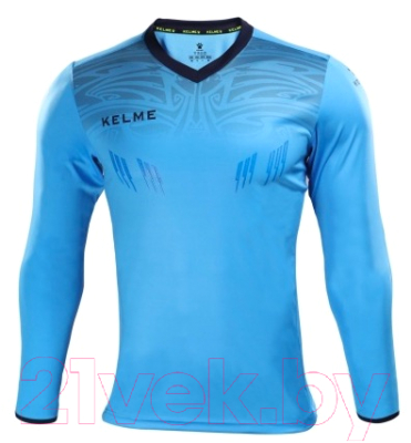 Футбольная форма Kelme Goalkeeper L/S Suit Kid / 3873007-4007 (160, голубой)