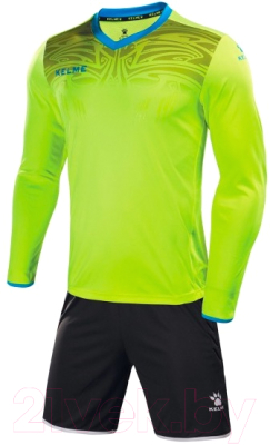 Футбольная форма Kelme Goalkeeper L/S Suit Kid / 3873007-930 (130, салатовый)