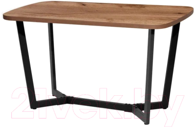 Обеденный стол Millwood Лофт Мюнхен Л 130x80x75 (дуб табачный Craft/металл черный)