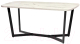 Обеденный стол Millwood Лофт Мюнхен Л 160x80x75 (дуб белый Craft/металл черный) - 