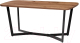 Обеденный стол Millwood Лофт Мюнхен Л 160x80x75 (дуб табачный Craft металл черный) - 