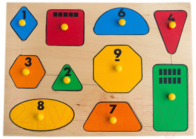 Изображение товара Развивающая игрушка ЛЭМ Геометрические фигуры / 5004