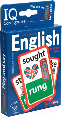 Развивающие карточки Айрис-пресс Английские неправильные глаголы / 9785811259571 (Степичев П.)