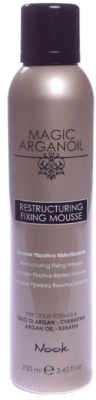 Мусс для укладки волос Nook Magic Arganoil Restructuring Fixing Mousse (250мл)