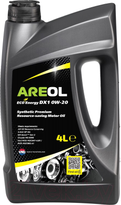 Моторное масло Areol Eco Energy DX1 0W20 / 0W20AR067 (4л)
