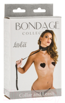 Ошейник БДСМ Lola Games Bondage Collection Collar and Leash One Size 55229 / 1057-01Lola