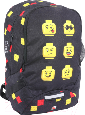 Школьный рюкзак Lego Faces / 10048-2007 (черный)