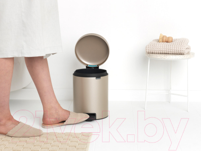 Мусорное ведро Brabantia Pedal Bin Newicon / 304422 (5л, шампань)