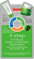 Маска для лица тканевая Purederm 3-Step Extreme Pore Hydrating Treatment (22+1.5+1.5г) - 