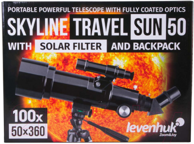 Телескоп Levenhuk Skyline Travel Sun 50 / 71996