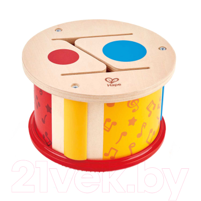 Музыкальная игрушка Hape Двухсторонний барабан / E0608-HP