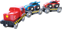 Набор игрушечной техники Hape Транспортер гоночной машины / E3735-HP - 