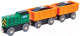 Поезд игрушечный Hape Дизельный грузовой поезд / E3718-HP - 