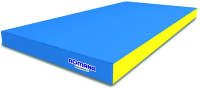 Гимнастический мат Romana 5.000.06 (голубой/желтый) - 