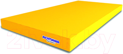 Гимнастический мат Romana 5.000.06 (желтый)