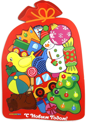 

Развивающая игра WoodLand Toys, Мешок с подарками. Пазл / 148101