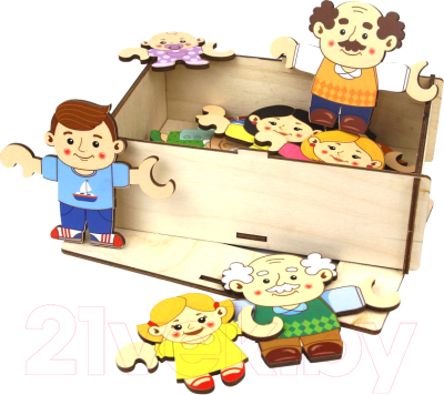 

Развивающая игрушка WoodLand Toys, Семья Хоровод / 145101