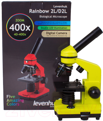 Микроскоп оптический Levenhuk Rainbow 2L / 69039 (Orange)