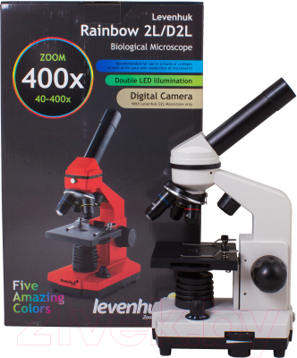 Микроскоп оптический Levenhuk Rainbow 2L / 69035 (Moonstone)